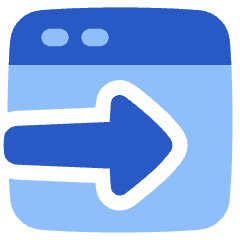 Web Browser Tab Move Icon from Plump Flat Set