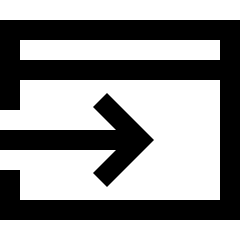 Web Browser Tab Move Icon from Sharp Line Set