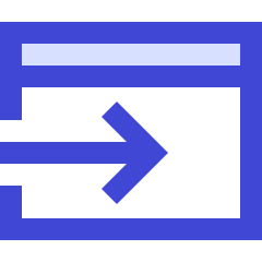 Web Browser Tab Move Icon from Sharp Duo Set