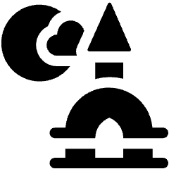 Poya Day Icon from Ultimate Bold Set