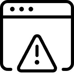 Coding Apps Website Detect Virus Browser Alert Icon from Ultimate Light Set