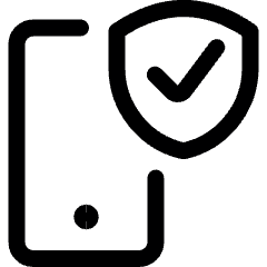 Coding Apps Website Smartphone Protection Icon from Ultimate Regular Set