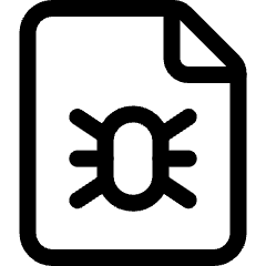 Coding Apps Website Virus Files Document Bug 1 Icon from Ultimate Regular Set