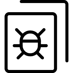 Coding Apps Website Virus Files Document Bug 2 Icon from Ultimate Light Set