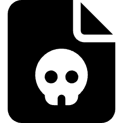 Coding Apps Website Virus Files Document Skull 1 Icon from Ultimate Bold Set