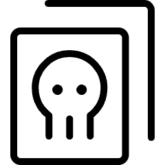 Coding Apps Website Virus Files Document Skull 2 Icon from Ultimate Light Set