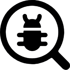 Computer Bug Search Icon from Ultimate Bold Set