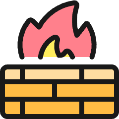 Firewall Icon from Ultimate Colors Set