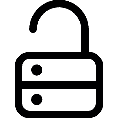 Security Unlock Icon from Ultimate Regular Set
