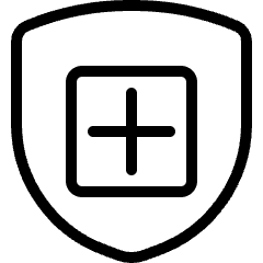 Shield Add Icon from Ultimate Light Set