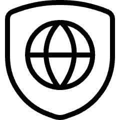 Shield Globe Icon from Ultimate Light Set