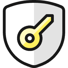 Shield Key Icon from Ultimate Colors Set