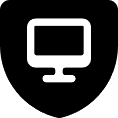 Shield Monitor Icon from Ultimate Bold Set