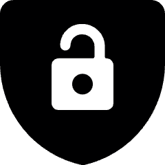 Shield Unlock Icon from Ultimate Bold Set