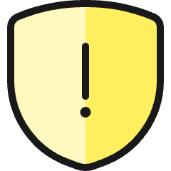 Shield Warning Icon from Ultimate Colors Set