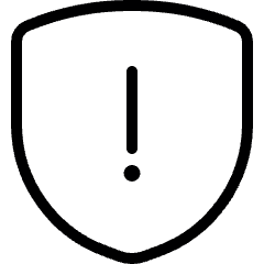 Shield Warning Icon from Ultimate Light Set