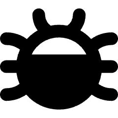 Bug Icon from Core Solid Set