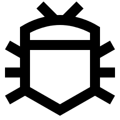 Bug Icon from Sharp Line Set