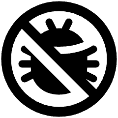 Bug Antivirus Debugging Icon from Plump Solid Set