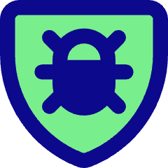 Bug Antivirus Shield Icon from Core Pop Set