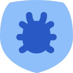 Bug Antivirus Shield Icon from Flex Flat Set