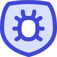 Bug Antivirus Shield Icon from Flex Duo Set