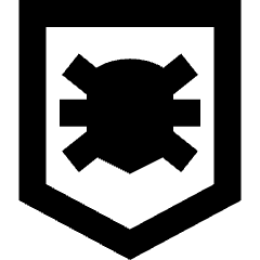 Bug Antivirus Shield Icon from Sharp Remix Set