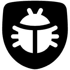 Bug Antivirus Shield Icon from Plump Solid Set