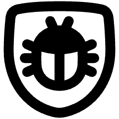 Bug Antivirus Shield Icon from Plump Remix Set