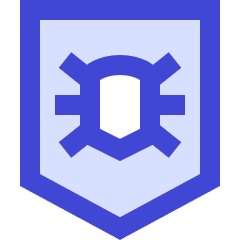 Bug Antivirus Shield Icon from Sharp Duo Set