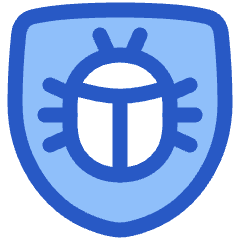 Bug Antivirus Shield Icon from Plump Duo Set