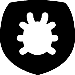 Bug Antivirus Shield Icon from Flex Solid Set