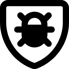 Bug Antivirus Shield Icon from Core Remix Set