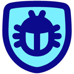 Bug Antivirus Shield Icon from Plump Pop Set