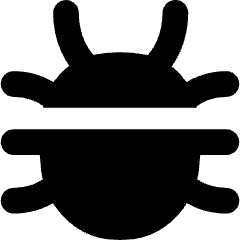 Bug Icon from Flex Solid Set