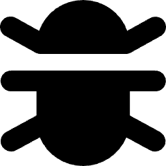 Bug Icon from Micro Solid Set