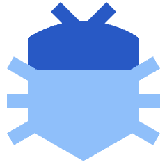 Bug Icon from Sharp Flat Set