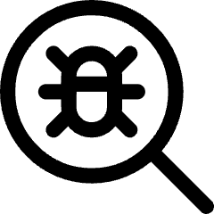 Bug Search Icon from Core Line Set