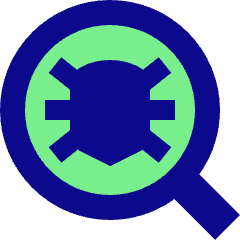 Bug Search Icon from Sharp Pop Set