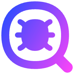 Bug Search Icon from Flex Gradient Set
