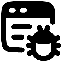 Bug Virus Browser Icon from Plump Remix Set