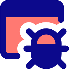 Bug Virus Browser Icon from Core Pop Set