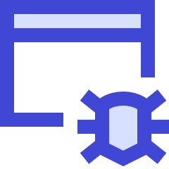 Bug Virus Browser Icon from Sharp Duo Set