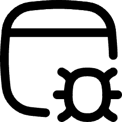Bug Virus Browser Icon from Flex Line Set