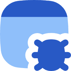 Bug Virus Browser Icon from Flex Flat Set