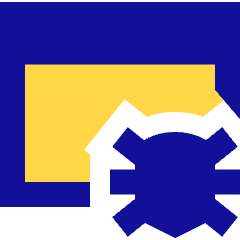 Bug Virus Browser Icon from Sharp Pop Set