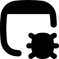 Bug Virus Browser Icon from Flex Solid Set