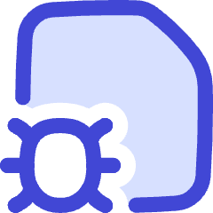 Bug Virus Document Icon from Flex Duo Set