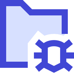 Bug Virus Folder Icon from Sharp Duo Set