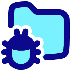 Bug Virus Folder Icon from Plump Pop Set